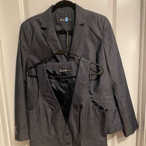 Denim Pant suit with Jacket and Vest